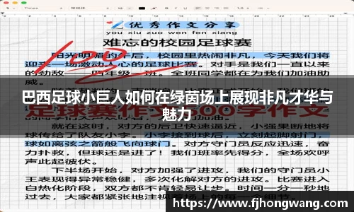 巴西足球小巨人如何在绿茵场上展现非凡才华与魅力